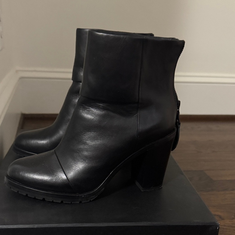 rag & bone Sleek Black Ankle Boots